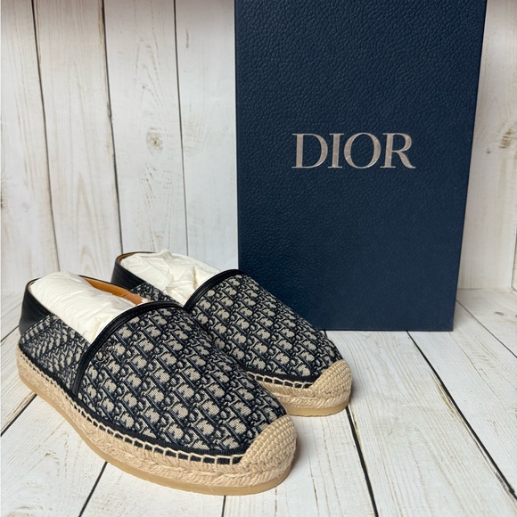 Christian Dior Oblique Jacquard Monogram Paradise Espadrilles  Sz 39 / 6 - Picture 1 of 14